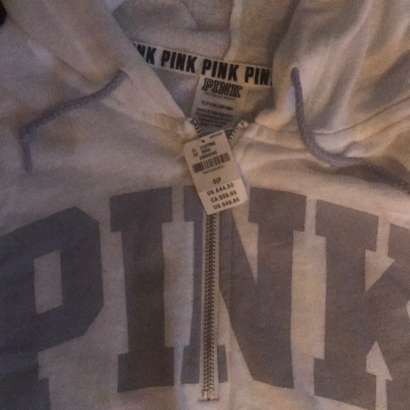 White cropped VS hoody long sleeve.  BIN i - Picture 2 of 2